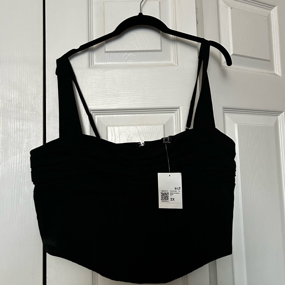 Forever 21 Black Crop Top